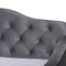 Baxton Studio Freda Grey Velvet and Button Tufted Full Size Daybed with Trundle 164-10409 - alternate 3